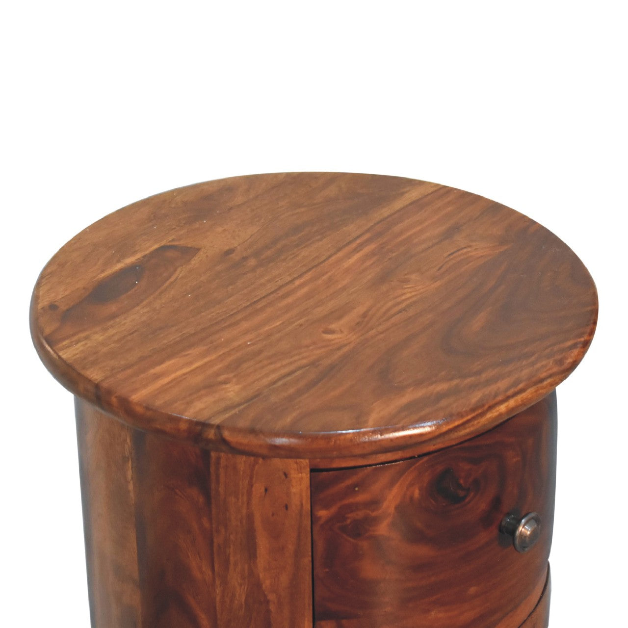 Sheesham Wood Drum Chest of Drawers