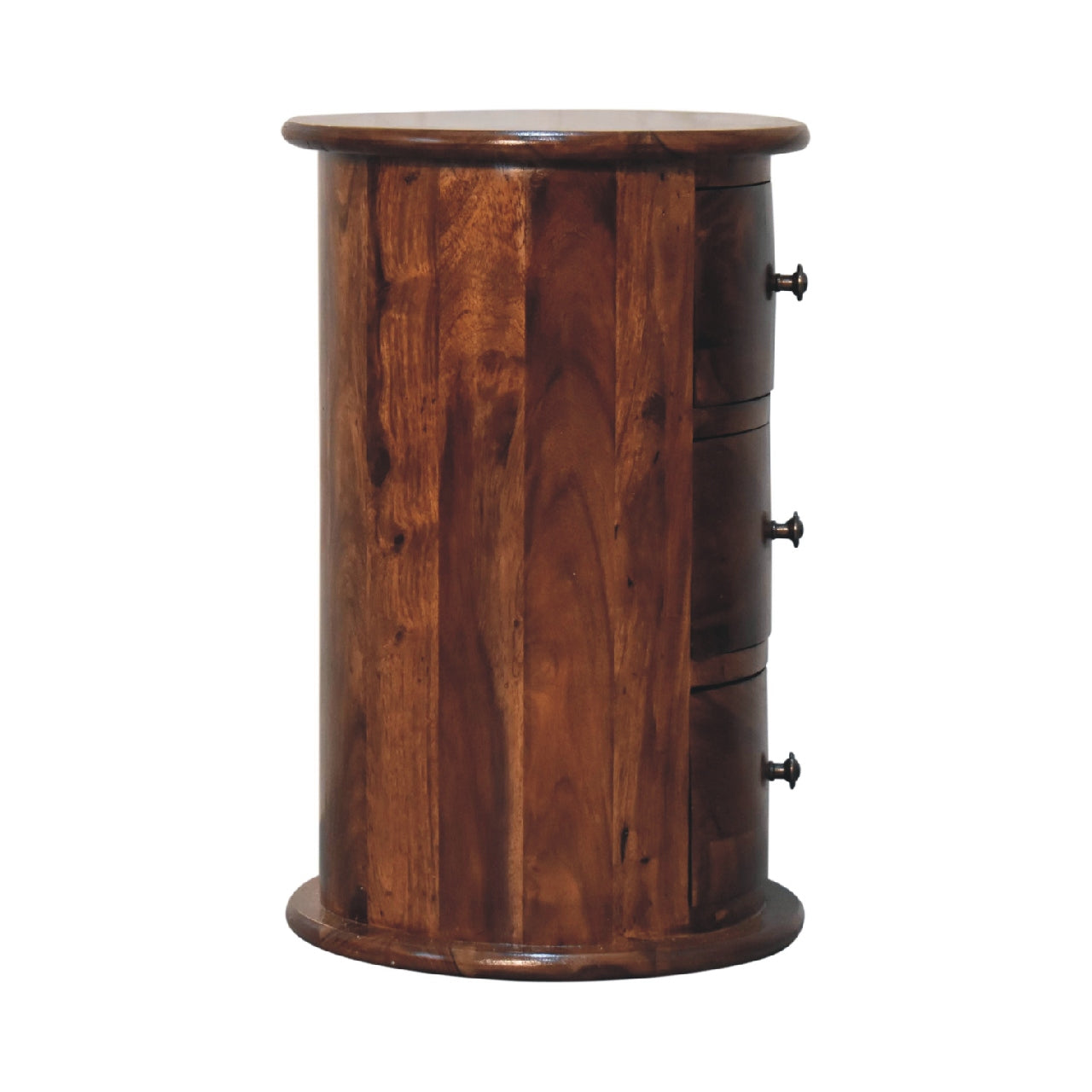 Sheesham Wood Drum Chest of Drawers