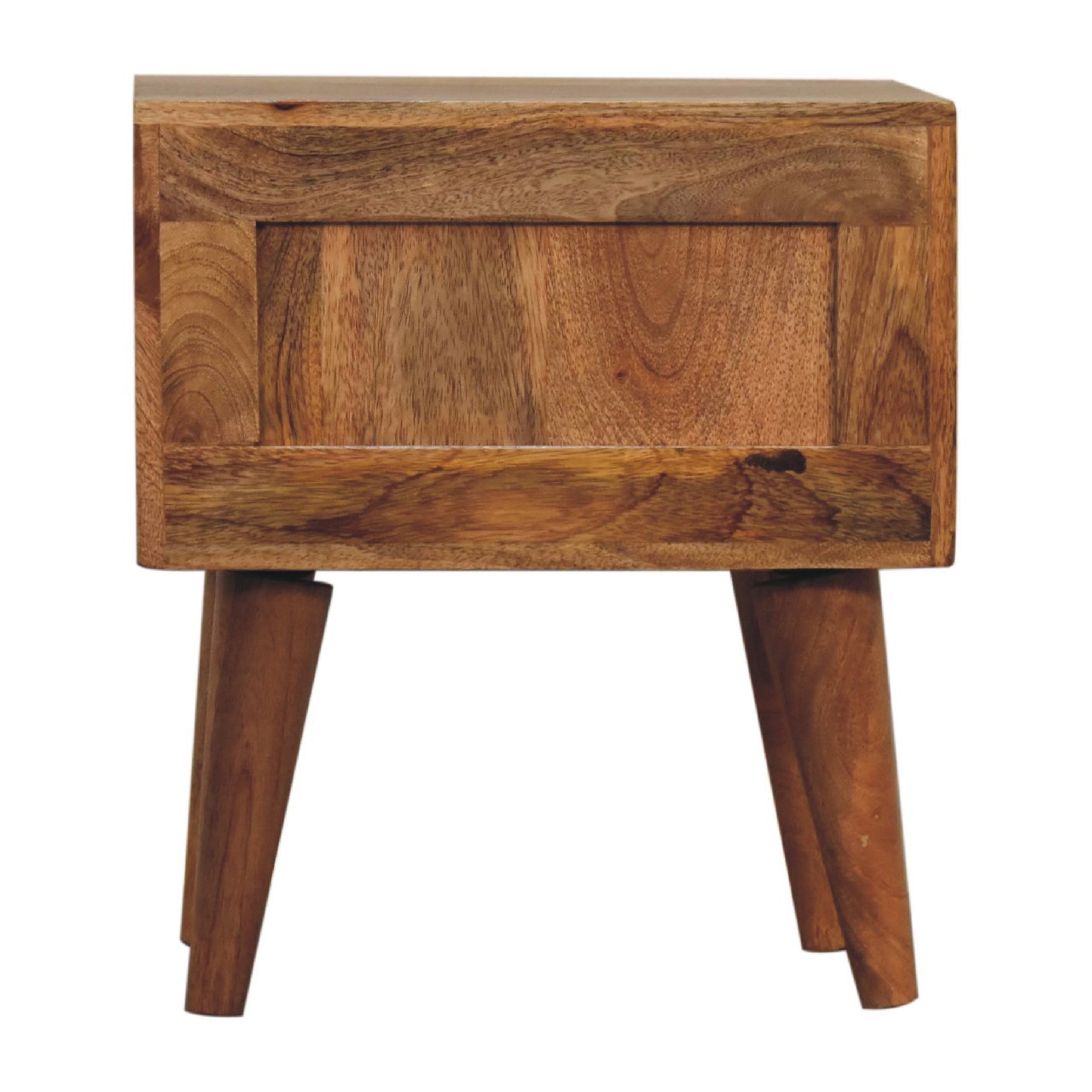 Halsen - Modern Bedside Table in Oak-ish Finish