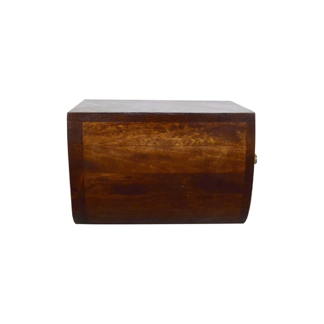 Crescent Floating Bedside Table in Chestnut Finish