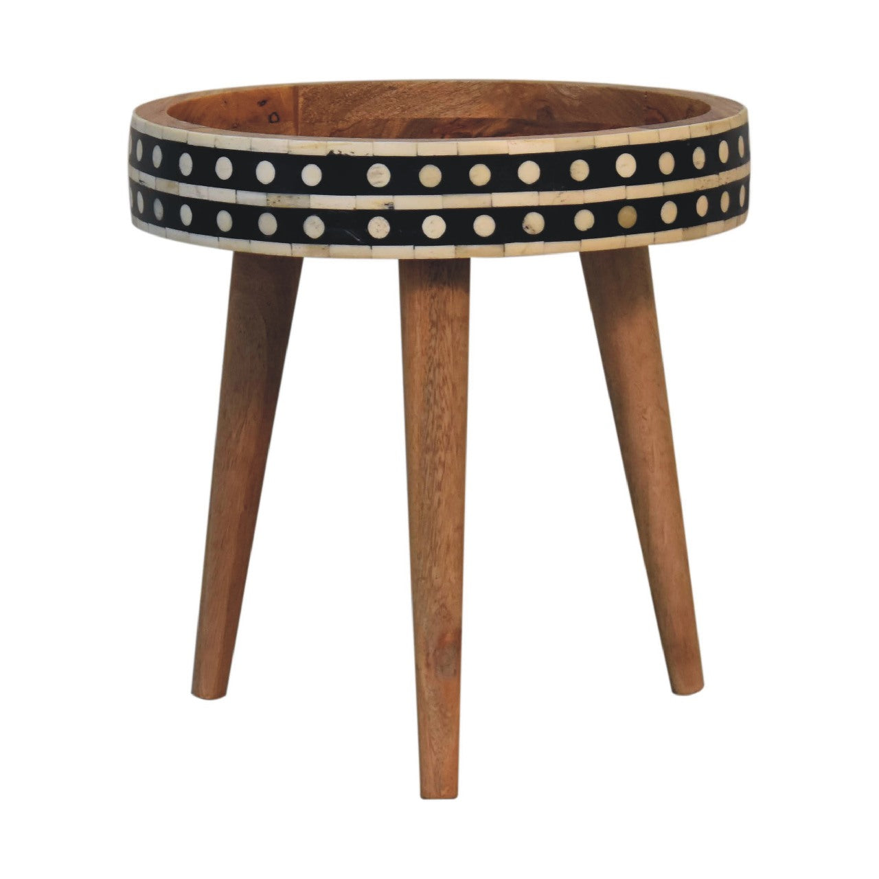 Bone Inlay Nordic End Table