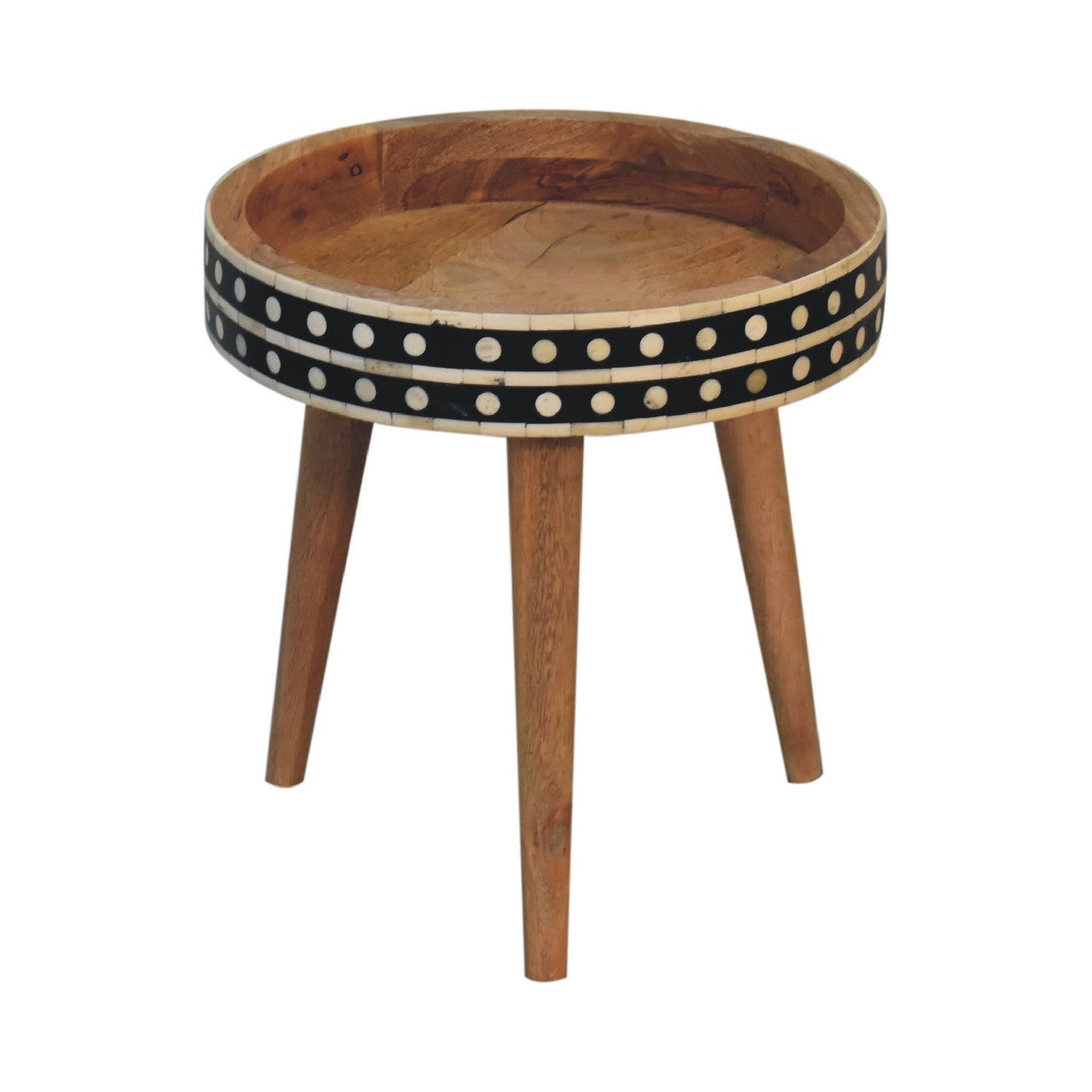 Bone Inlay Nordic End Table