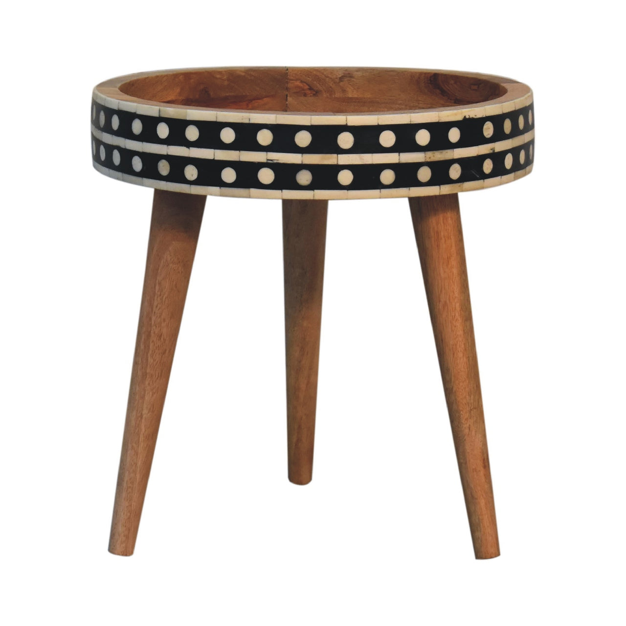 Bone Inlay Nordic End Table