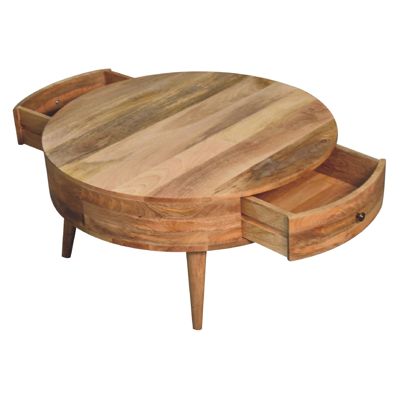 The Atlantis Coffee Table in Oak-like Finish