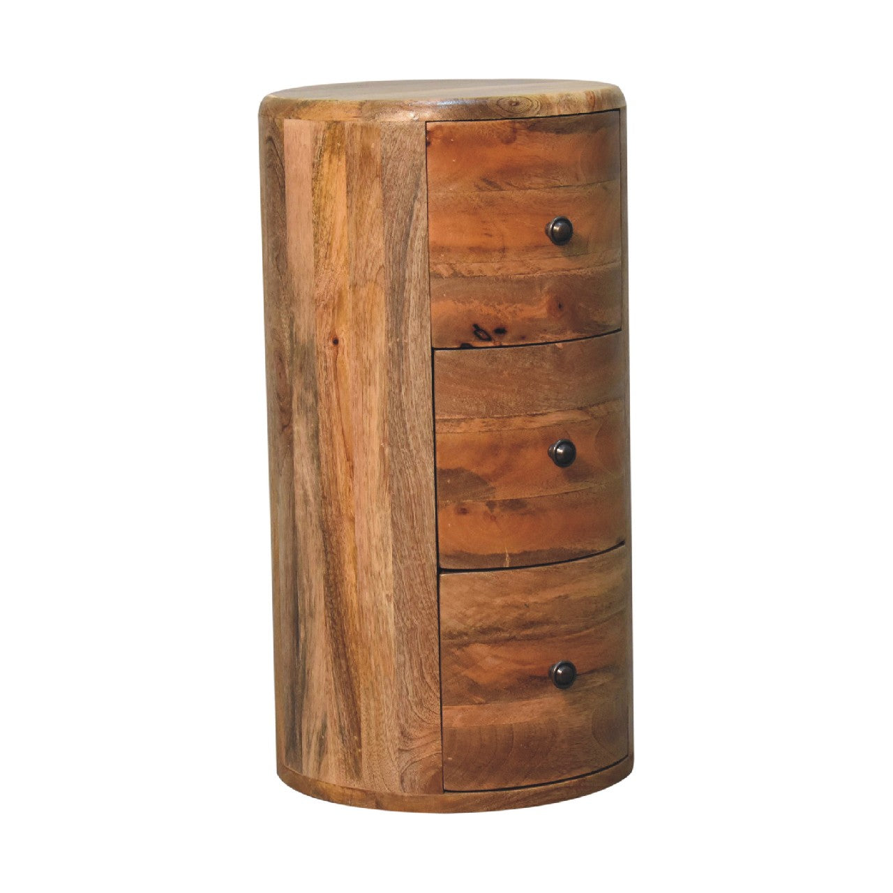 Drum Chest of Drawers in Oak-ish Finish
