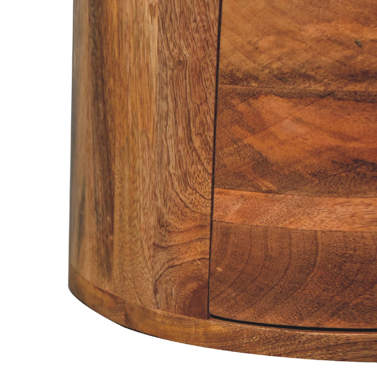 Drum Chest of Drawers in Oak-ish Finish