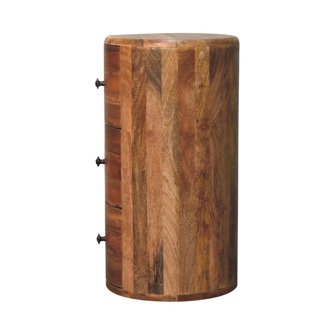 Drum Chest of Drawers in Oak-ish Finish