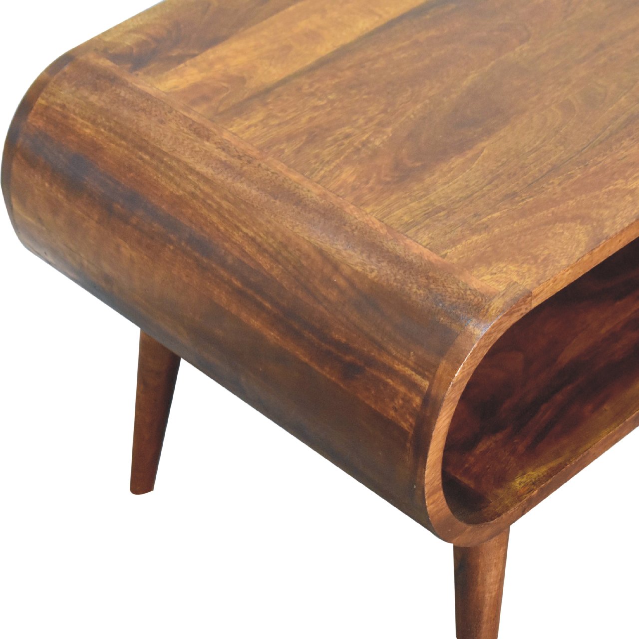 Elipse Open Coffee Table in Chestnut Finish