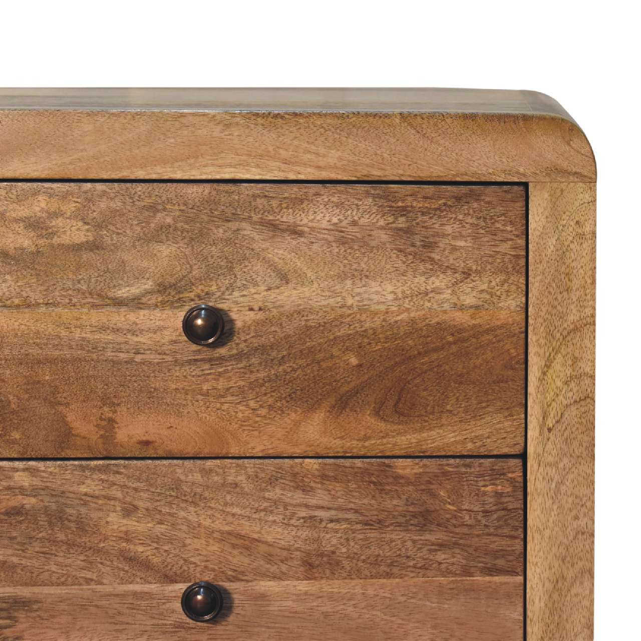 Aspen 3 Drawer Bedside Table in Oak-like Finish