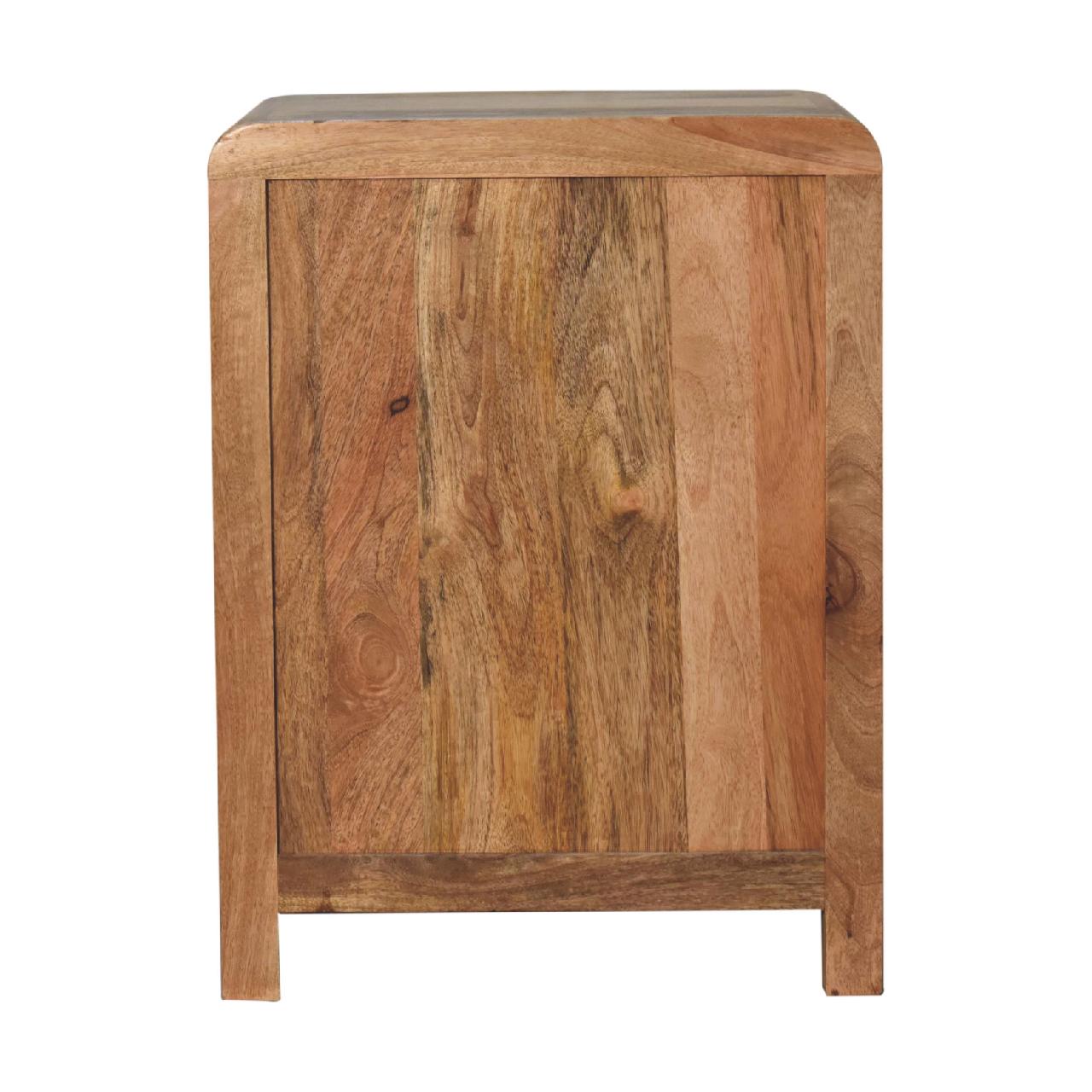 Aspen 3 Drawer Bedside Table in Oak-like Finish