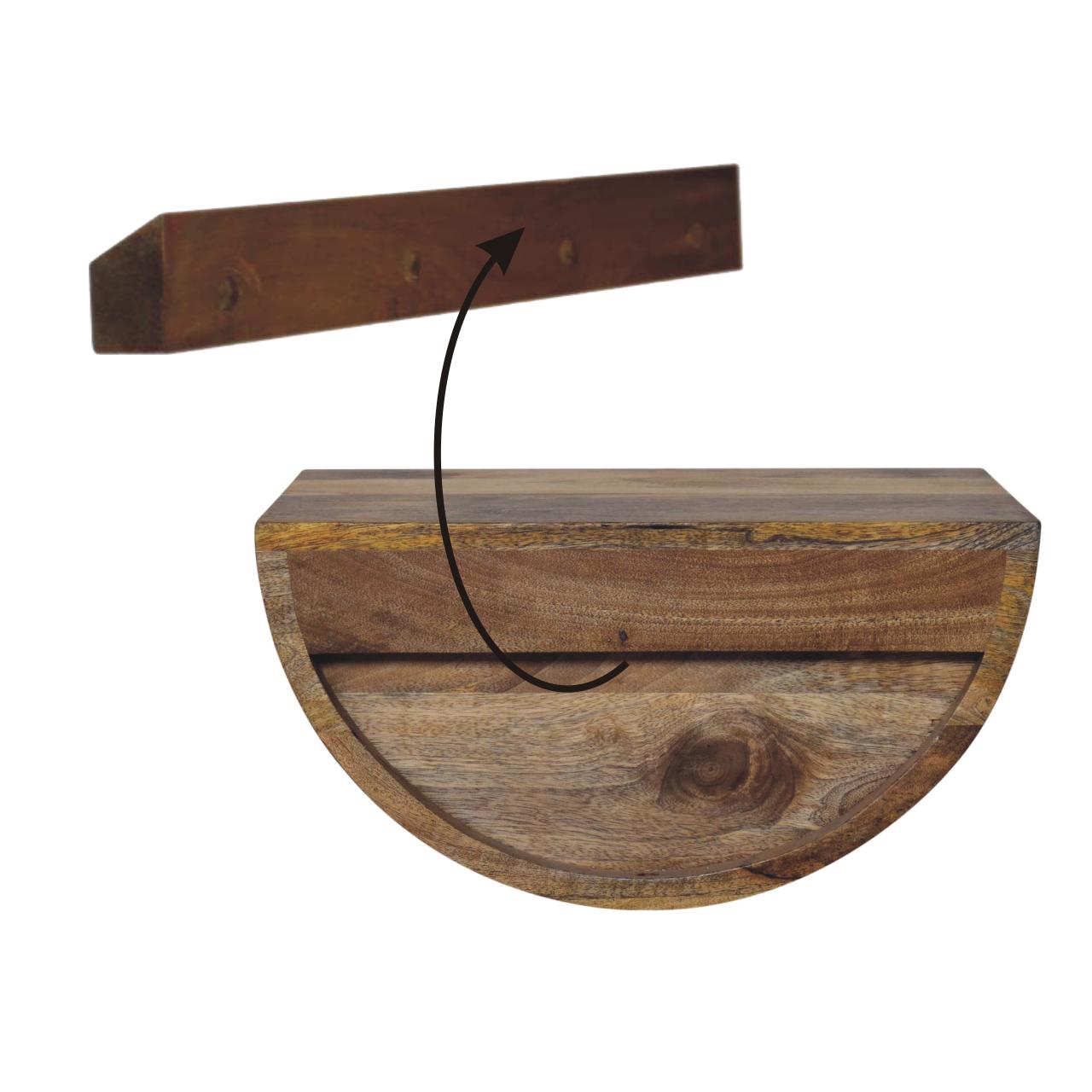 Crescent - Floating Bedside Table