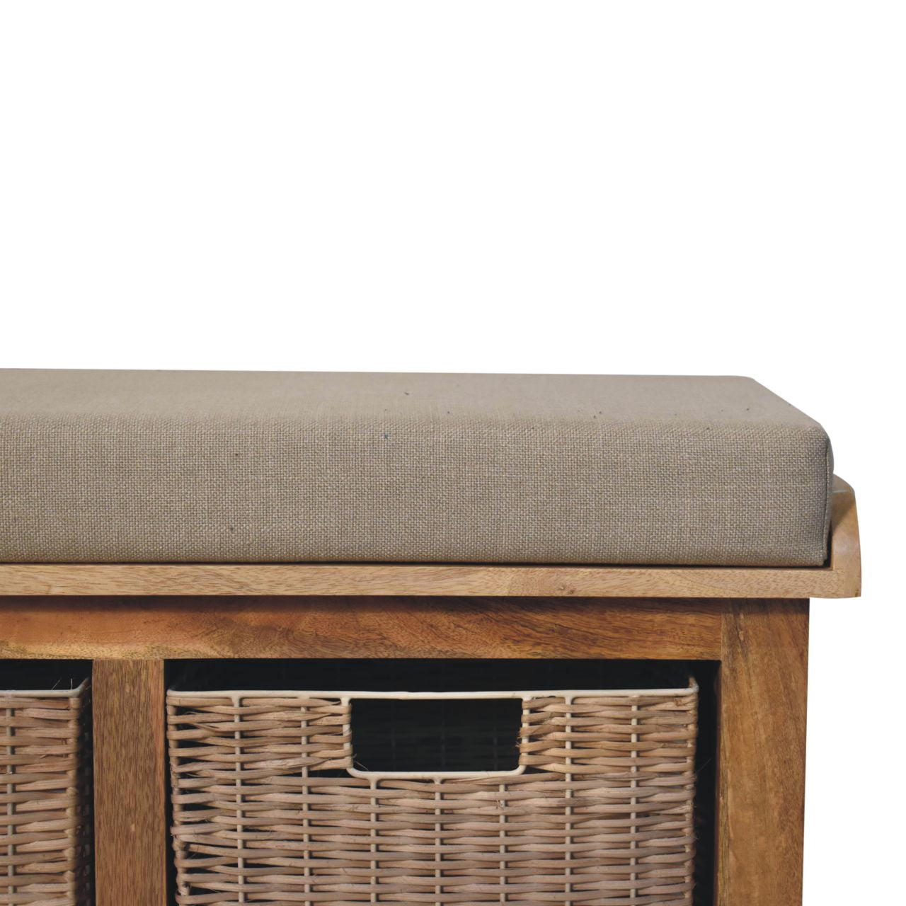 Rattan Basket Bench