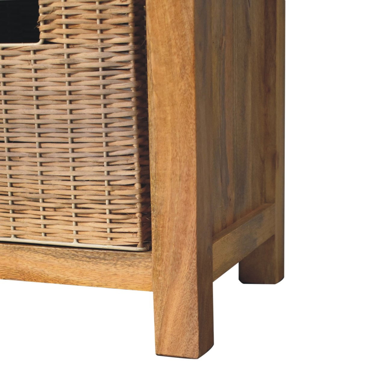 Rattan Basket Bench