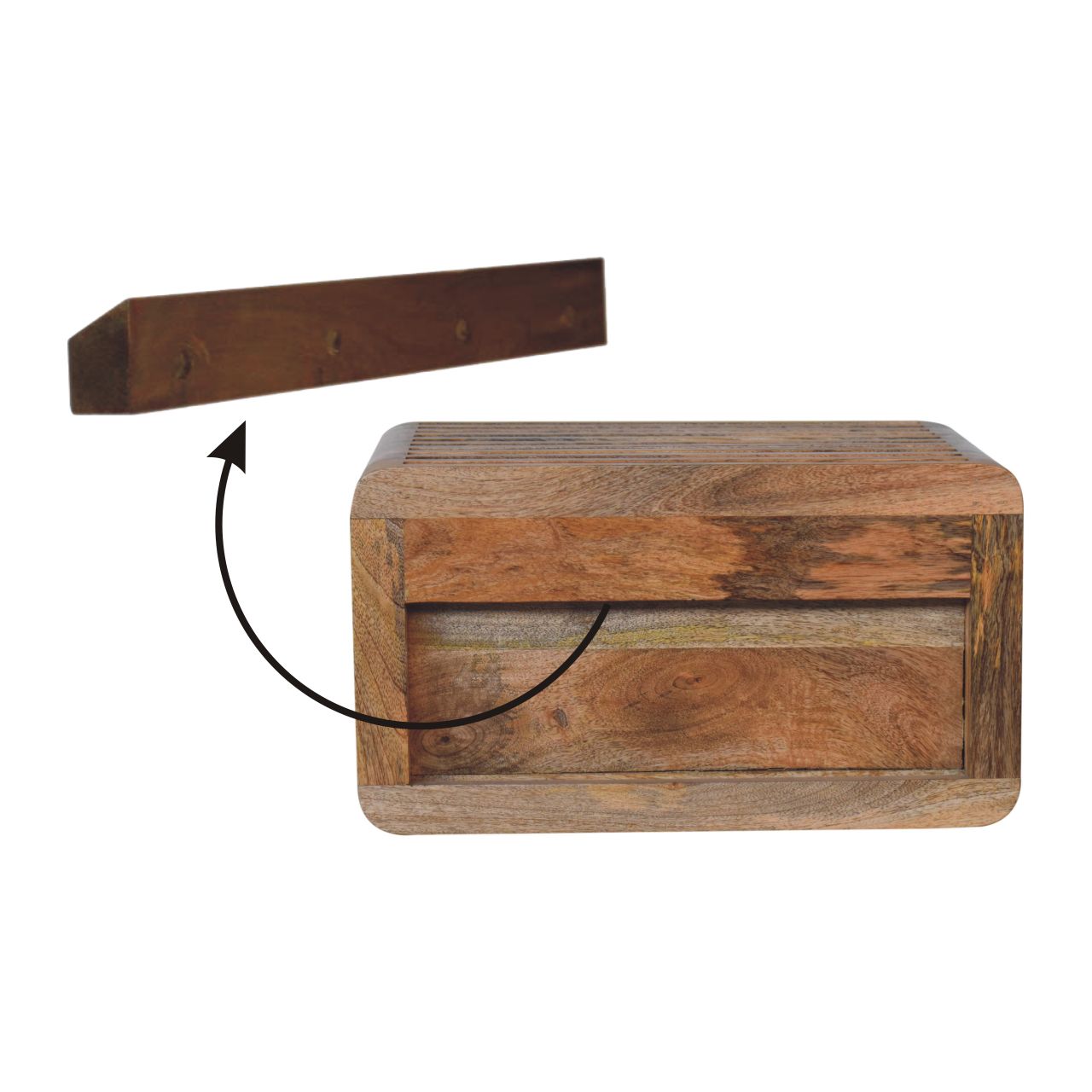 The Evora Wall Mounted Bedside Table
