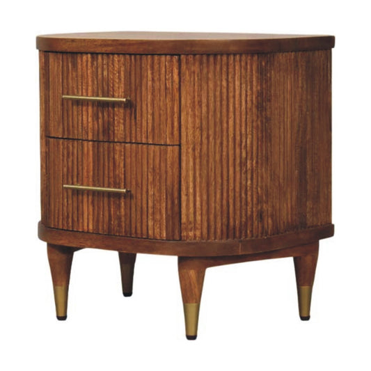Dala - Ribbed Bedside Table
