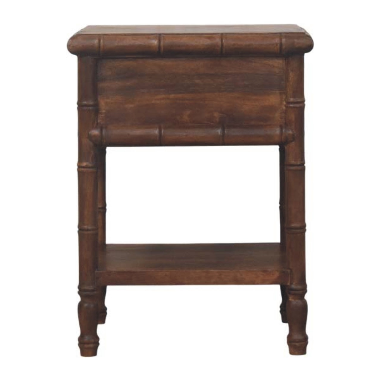 Bamboo Carved Bedside Table