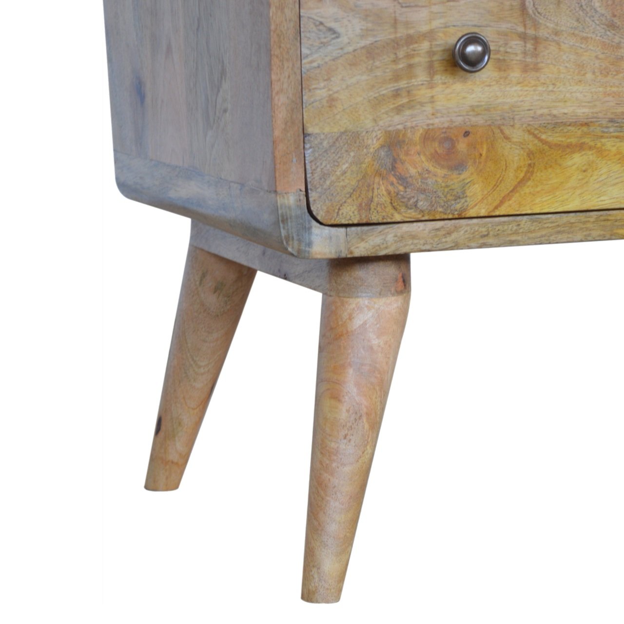 Rounded Scandinavian Chest in Oak-like Finish