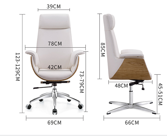 Classical E43 Office Chair, Grey| DC Concept