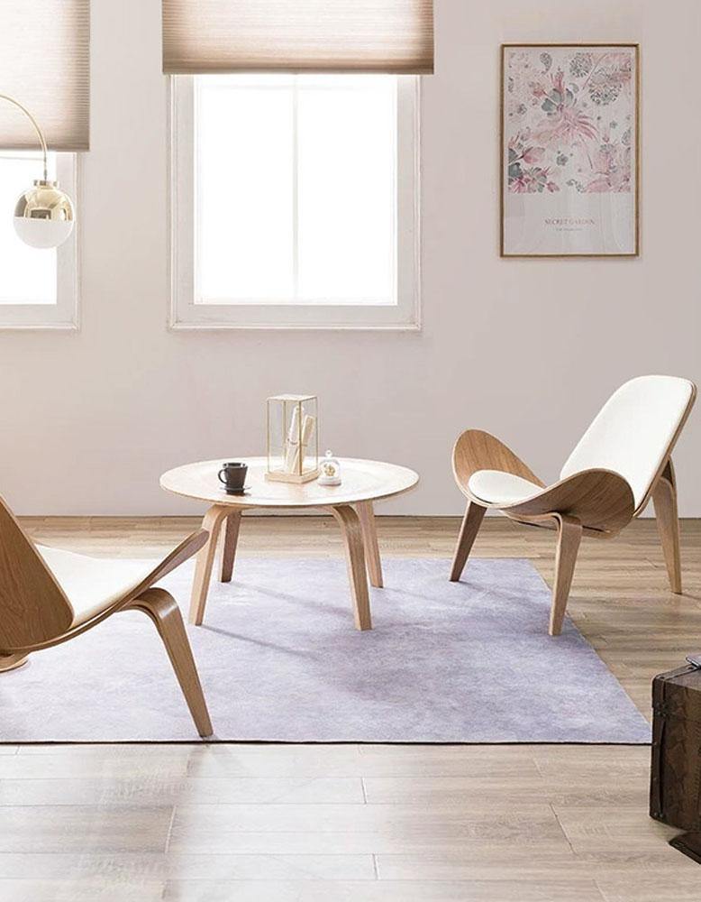 Hans Wegner Hans CH07 Shell Chair, White & Ash| DC Concept