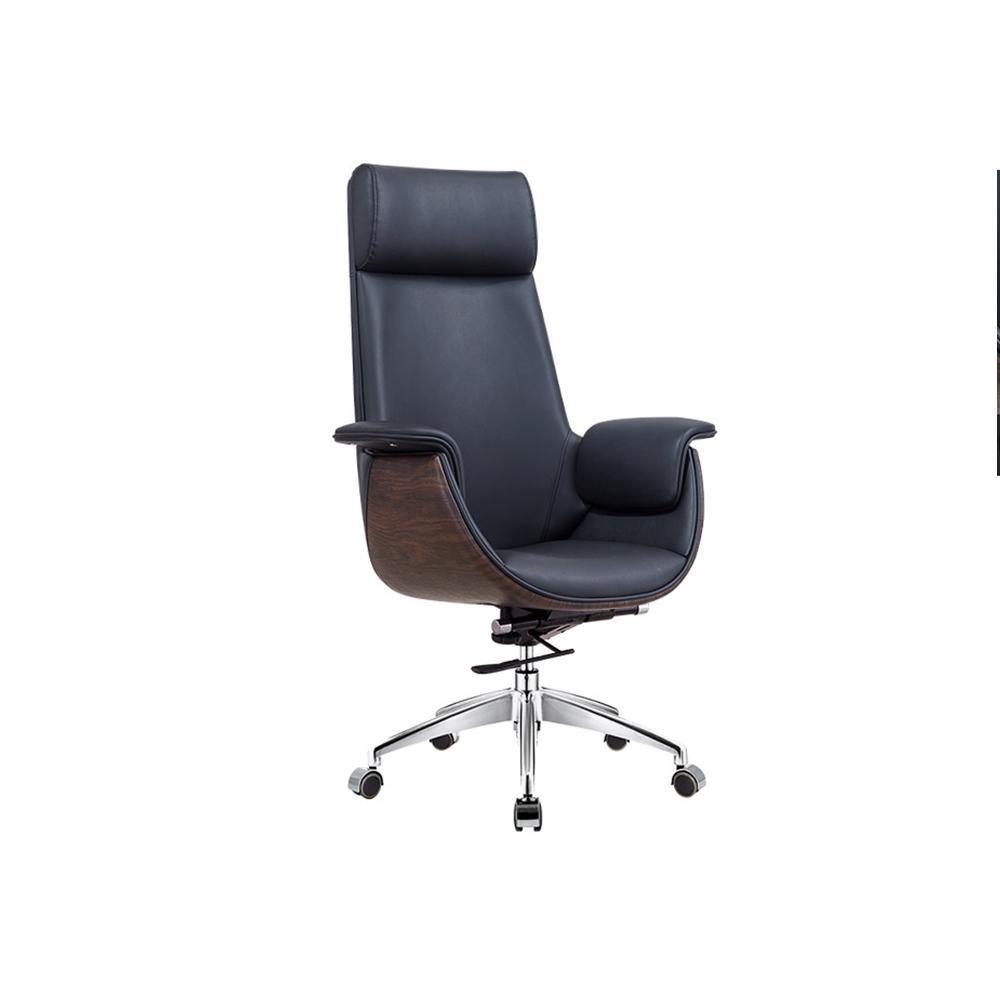 E43 Office Chair, High Back, Grey / Black