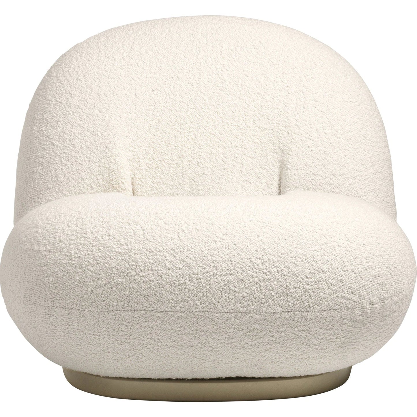 Classic Boucle Pacha Lounge Chair, Gold Base| DC Concept