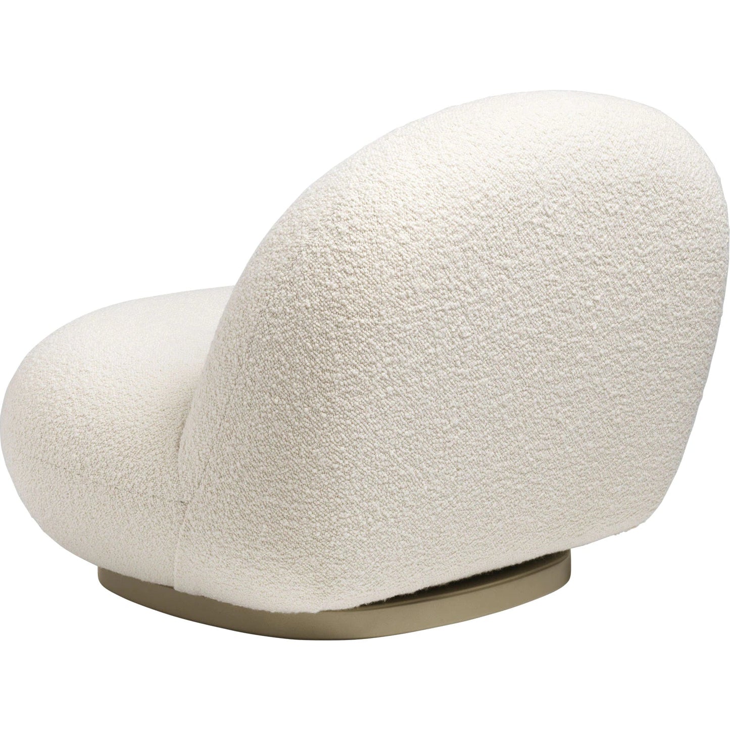 Classic Boucle Pacha Lounge Chair, Gold Base| DC Concept