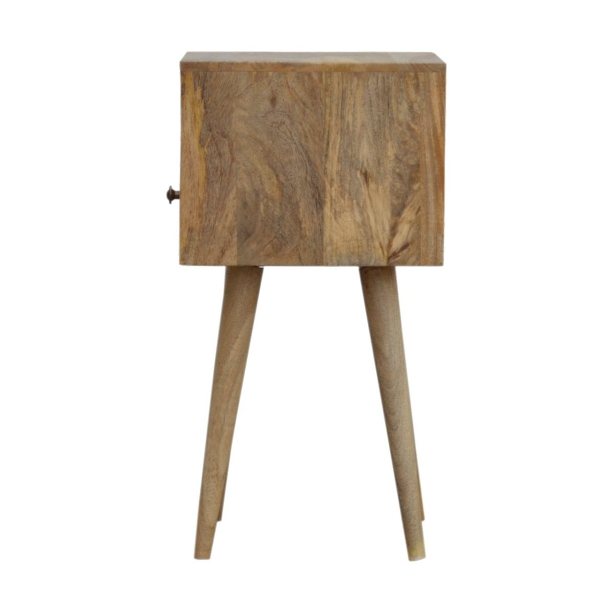 Mini Oak - ish Bedside Table - V - LOOX