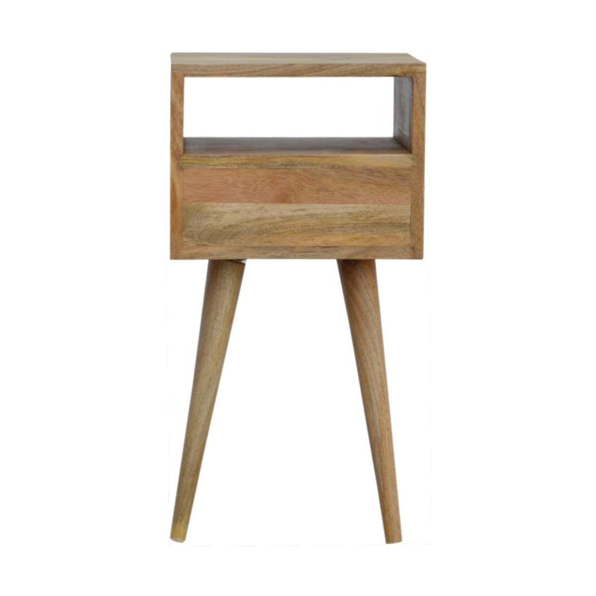 Mini Oak - ish Bedside Table - V - LOOX