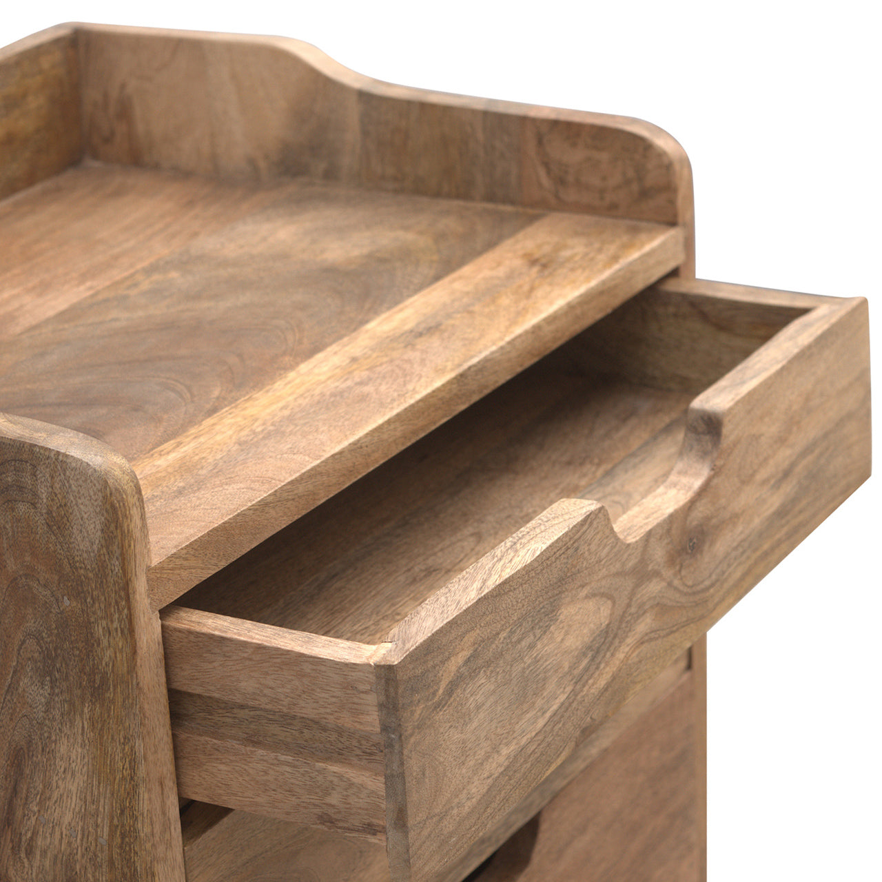 3 Drawer Gallery Bedside Table