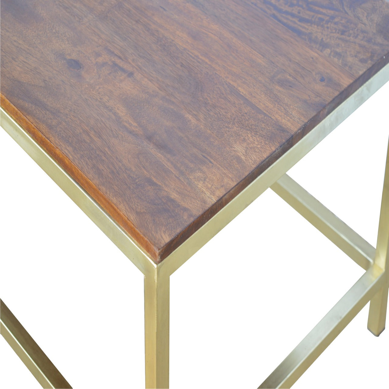 The Hollis Gold Coffee Table