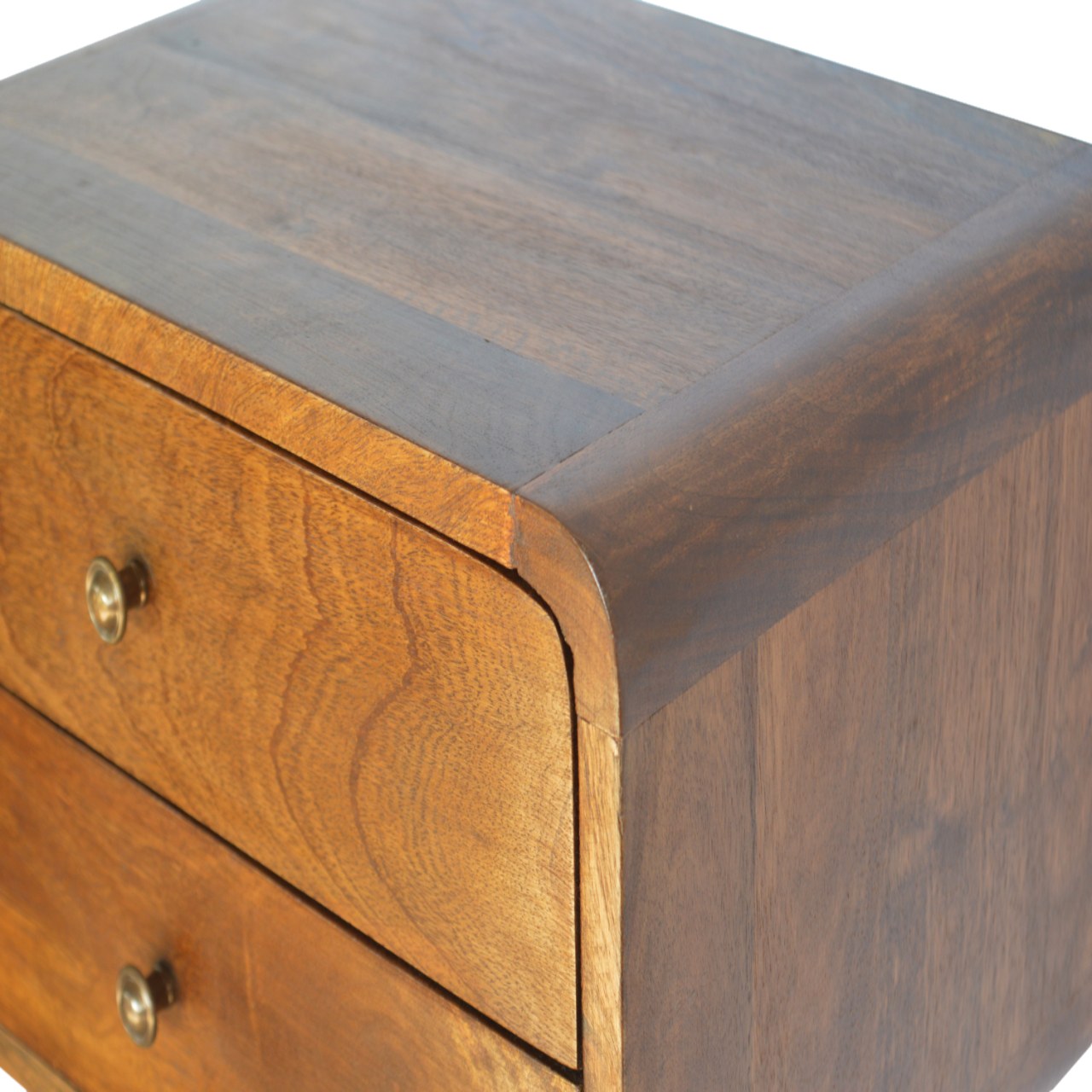 Floating Bedside Table in Chestnut Finish