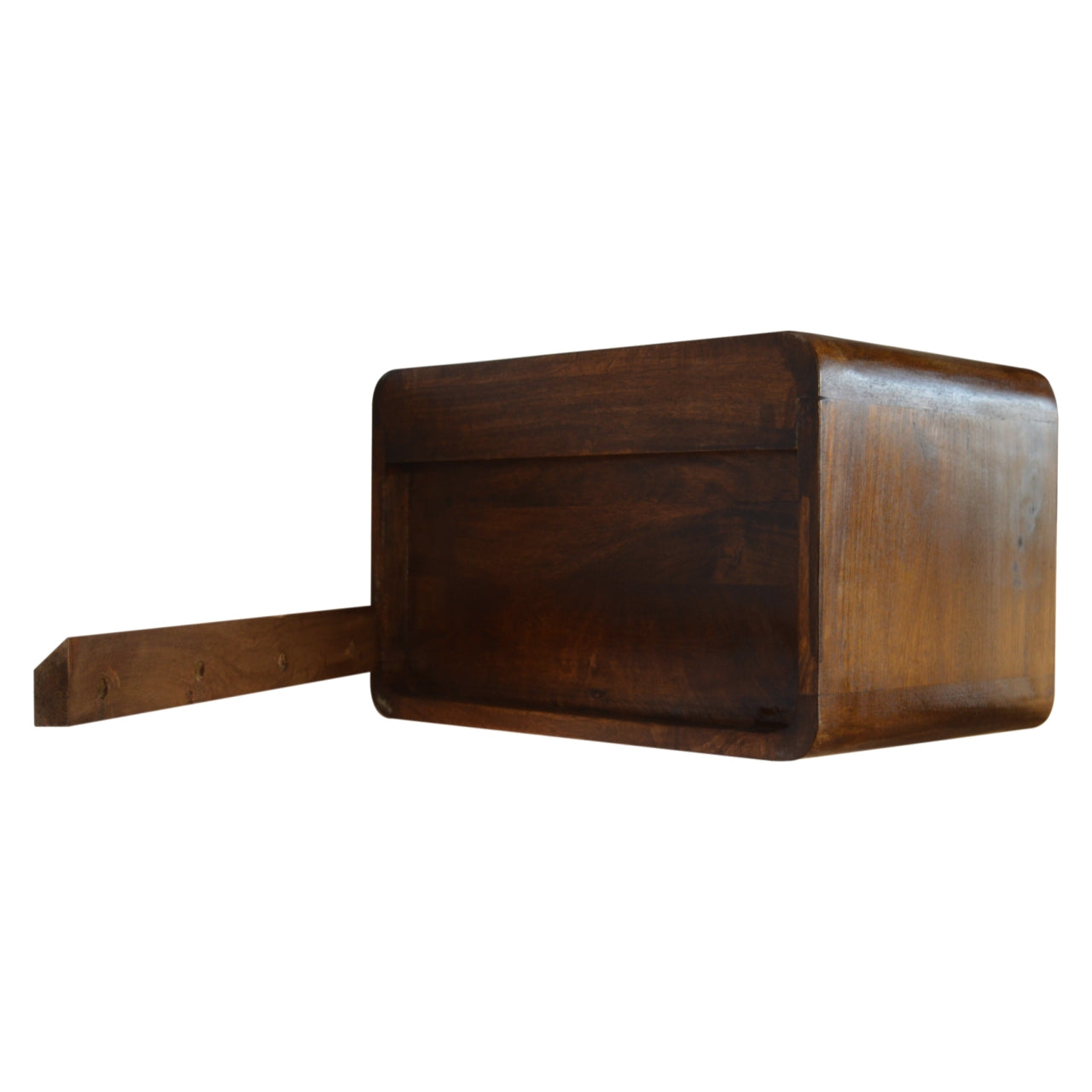 Floating Bedside Table in Chestnut Finish