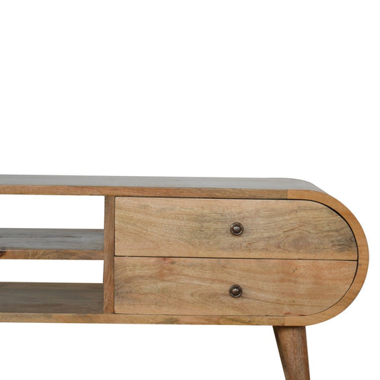 London Media Unit in Oak-like Finish