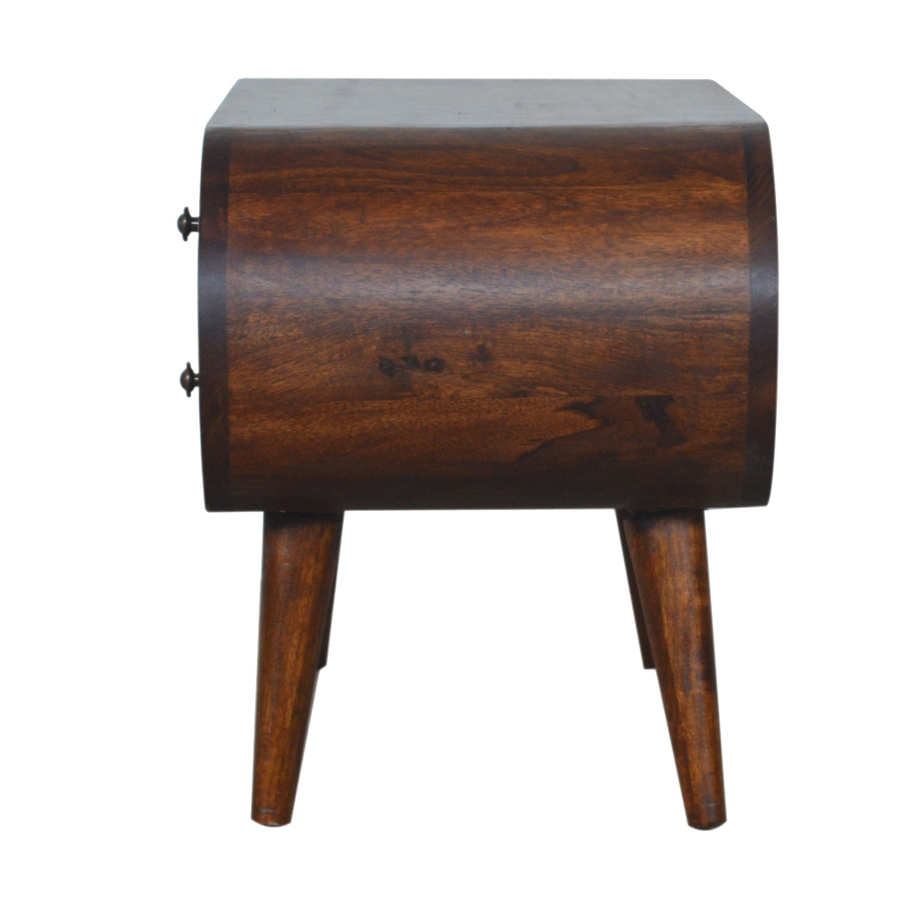 London Media Unit in Chestnut Finish
