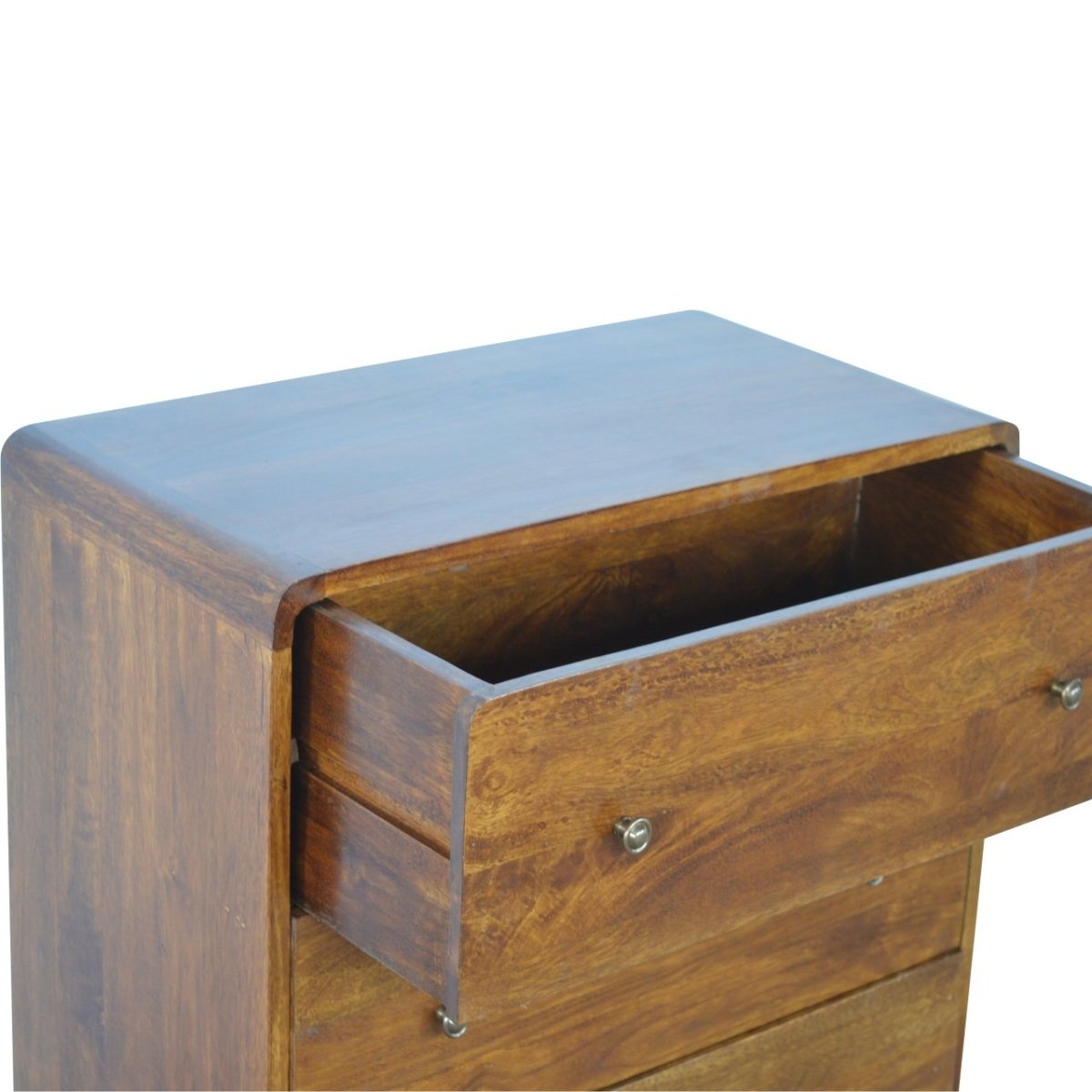 Rounded Chestnut Chest Of Drawers - V - LOOX