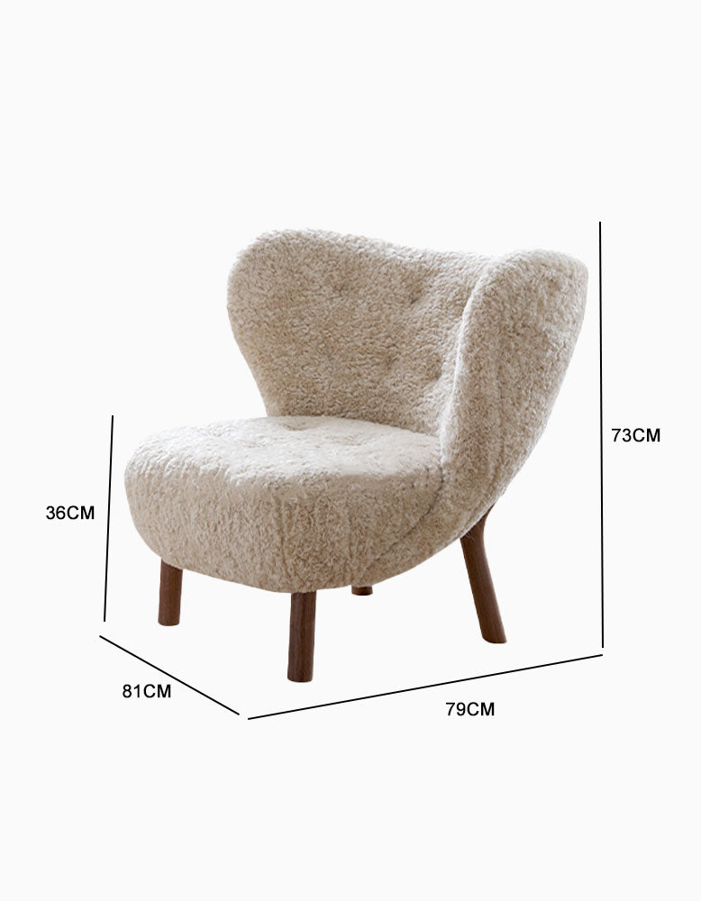 Little Fitz Lounge Chair, Long Hair| DC Concept