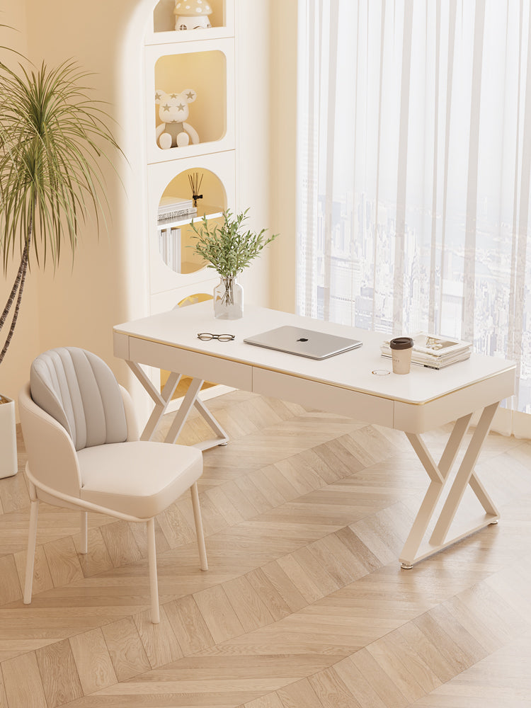 Loe Office Desk, White｜ DC Concept