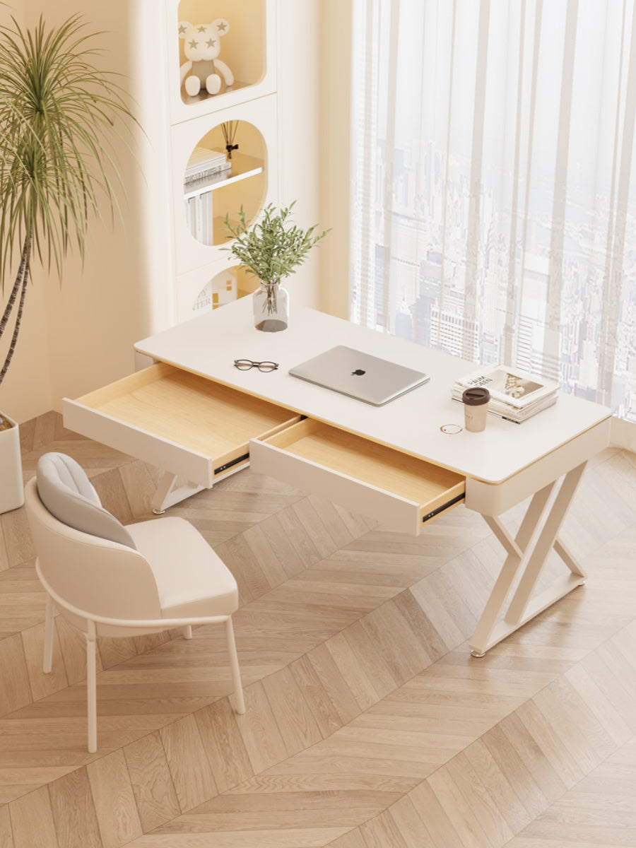 Loe Office Desk, White｜ DC Concept