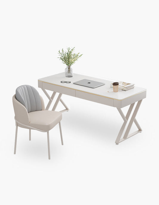 Loe Office Desk, White｜ DC Concept