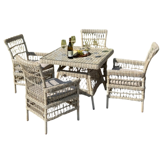 Provence Collection Outdoor 4 Seater Dining Set