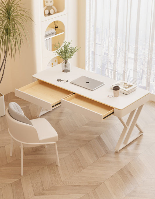 Loe Office Desk, White｜ DC Concept