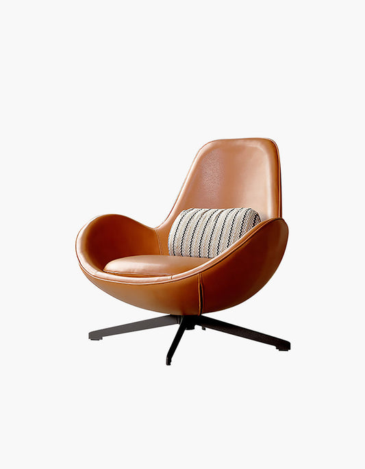 Snail Brown Chair, PU Leather
