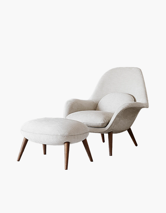 Swoon Lounge Armchair And Stool