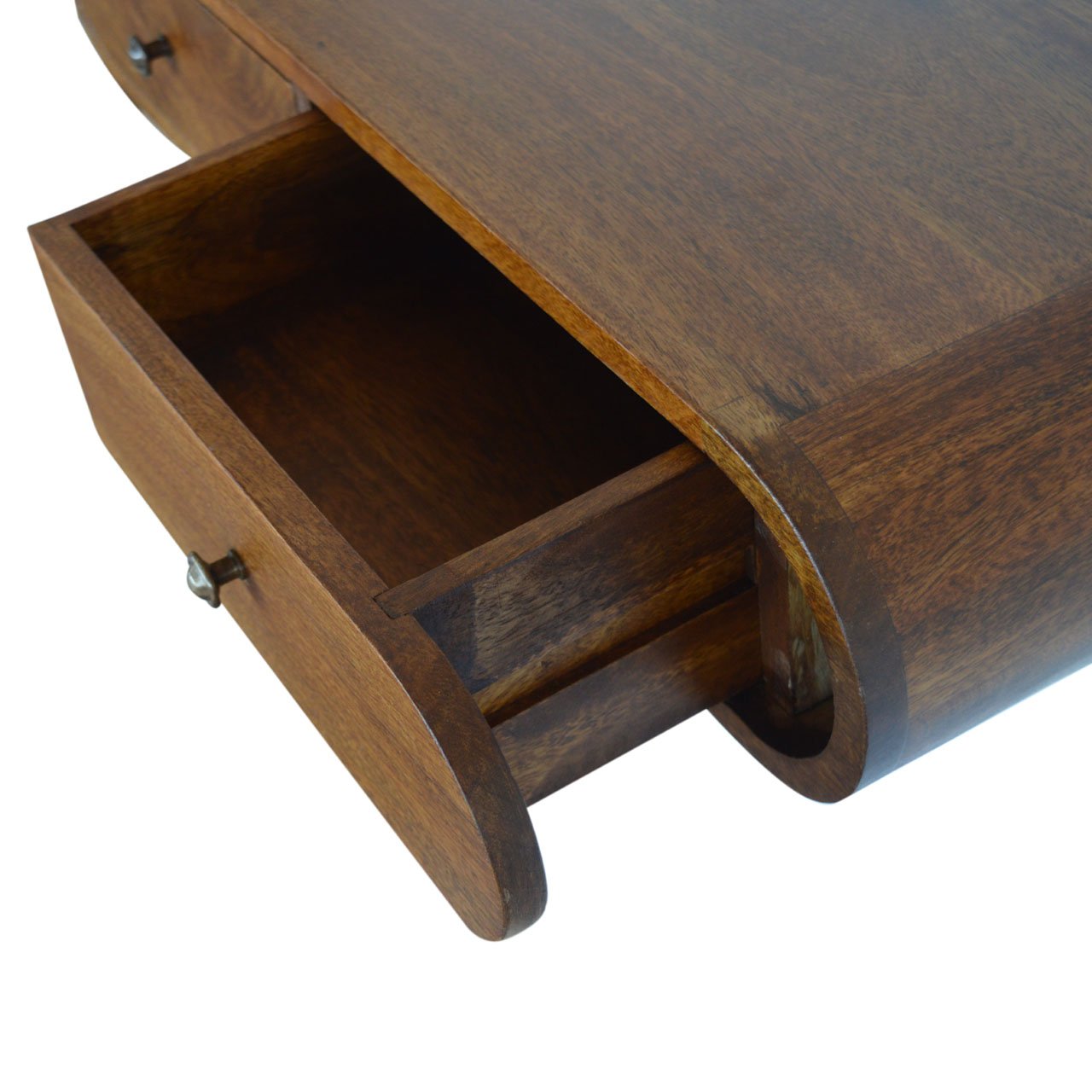 London - Floating Console Table in Chestnut Finish
