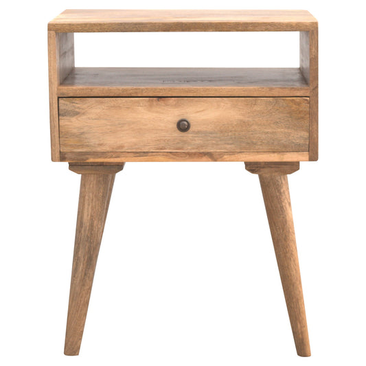 Modern Open Slot Bedside Table