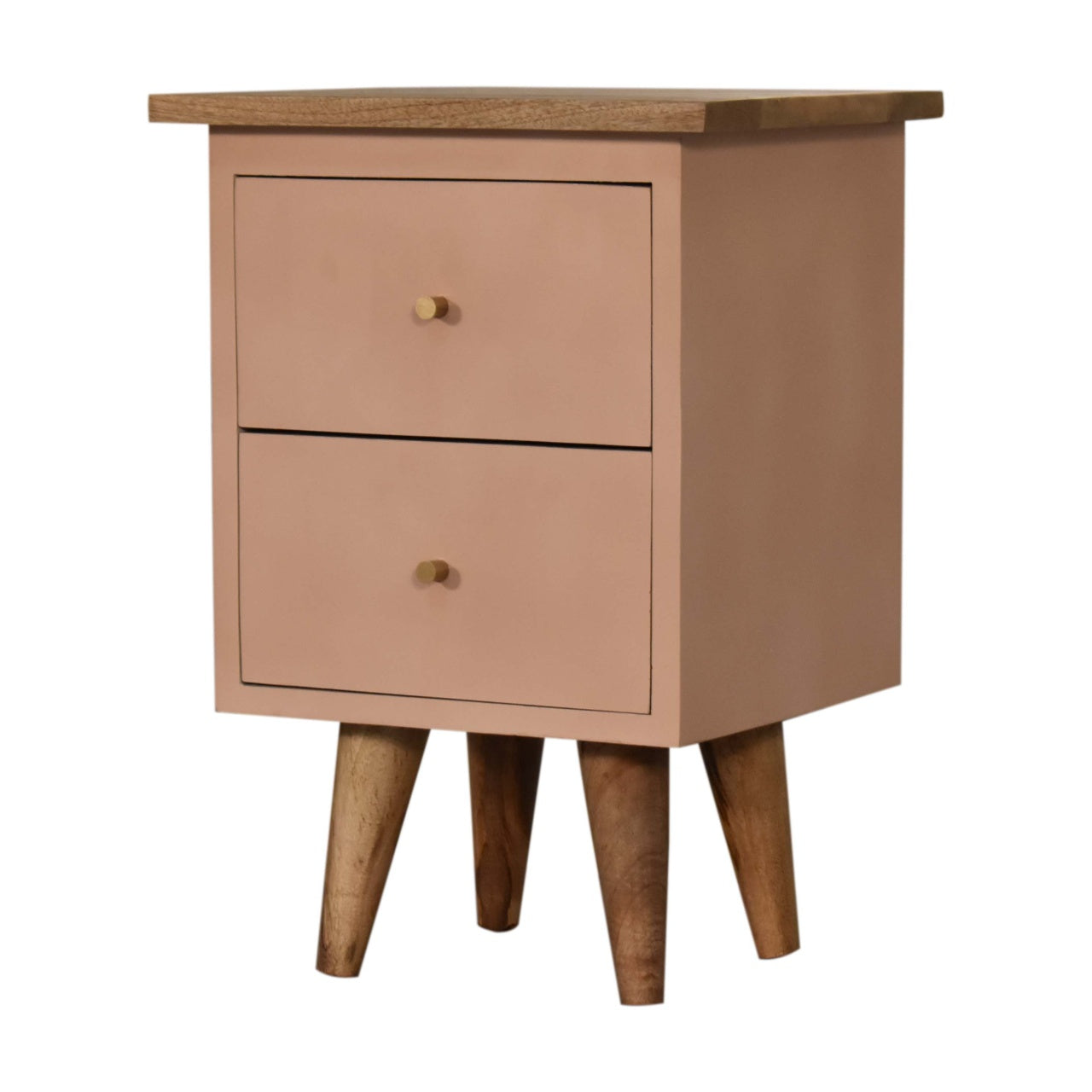 Elin - Blush Pink Hand Painted Bedside Table