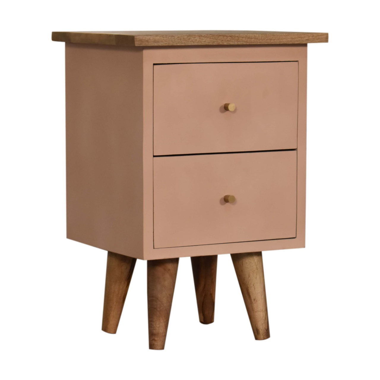 Elin - Blush Pink Hand Painted Bedside Table