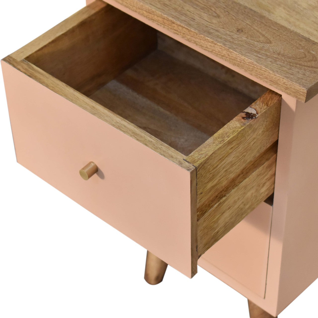 Elin - Blush Pink Hand Painted Bedside Table
