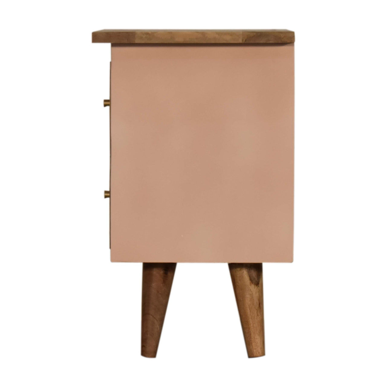 Elin - Blush Pink Hand Painted Bedside Table