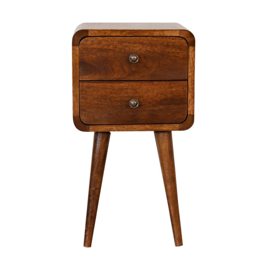 Rounded Mini Bedside Table